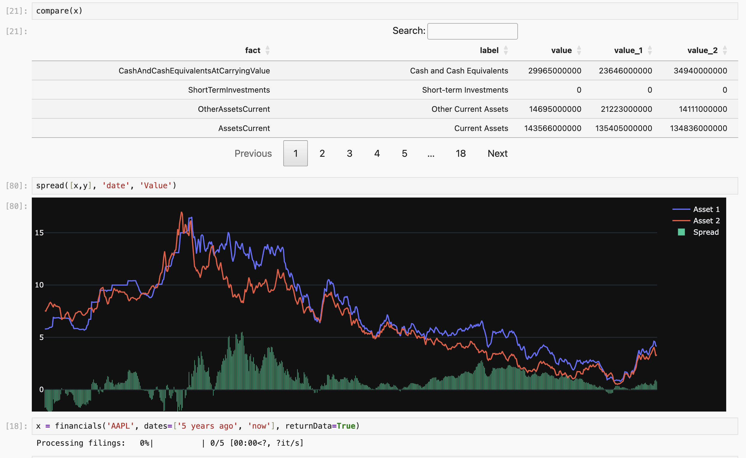 AI research query interface